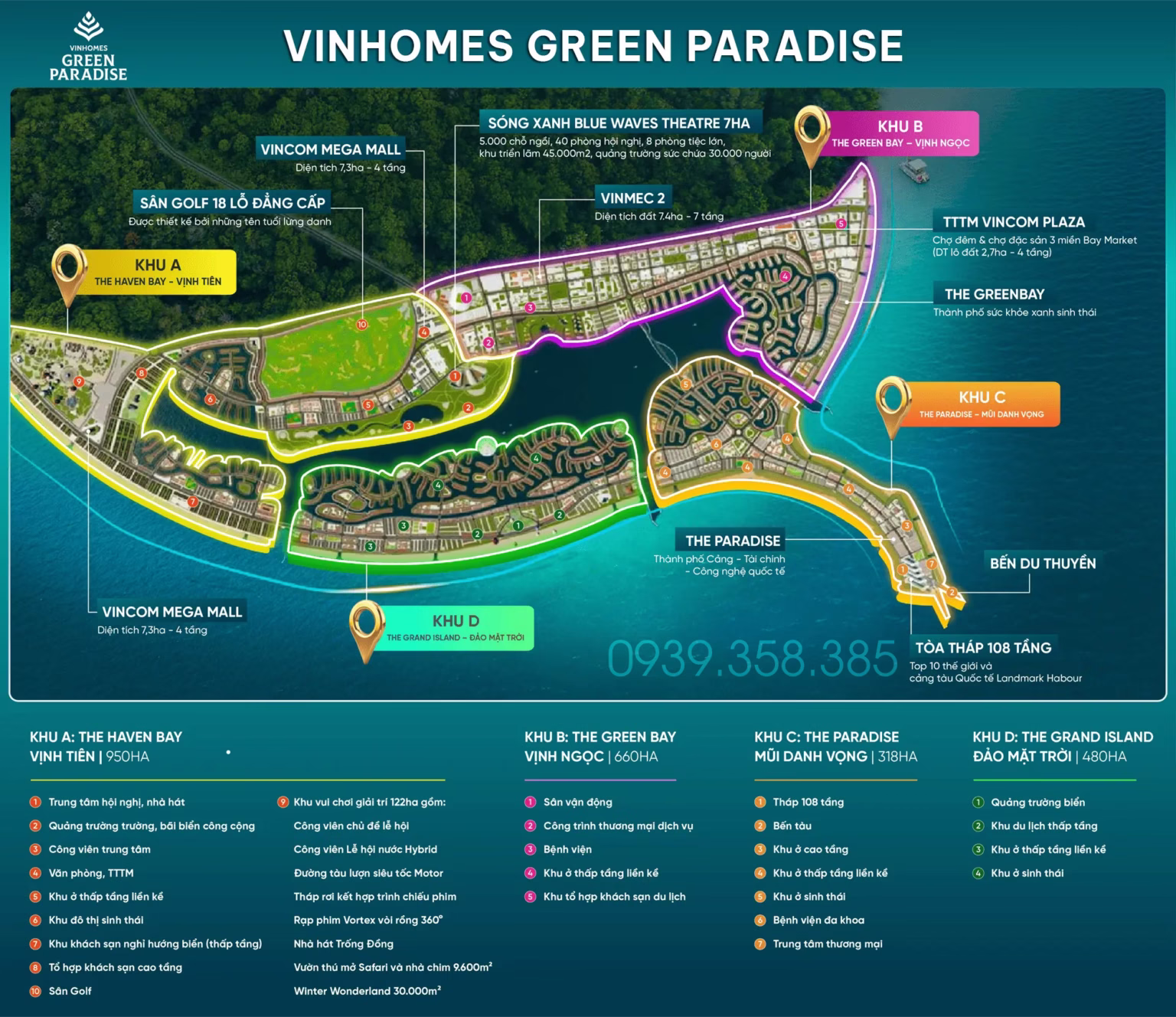 Mặt bằng dự án Vinhomes Paradise